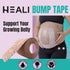 Heali Bump Belly Kinesiology Tape, 15 Pre-Cut Wide Strips, Synthetic Silk