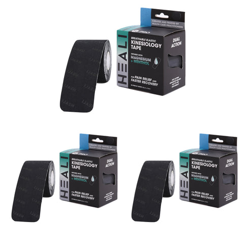 3 Pack - Black Heali Logo